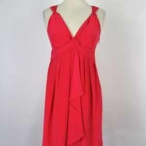 Grecian style silk dress.